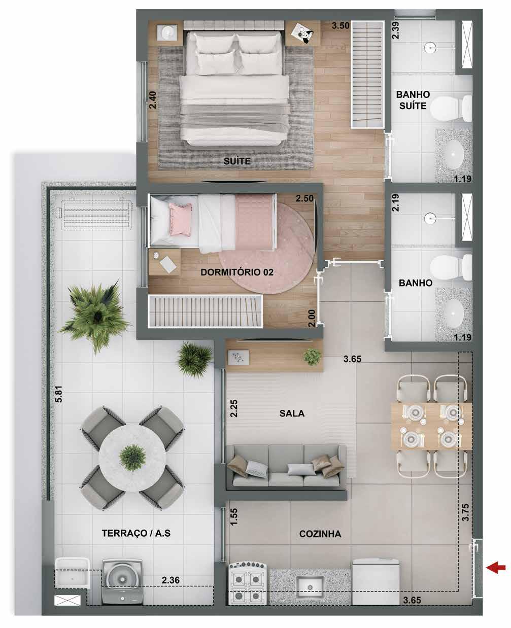 Planta 1 Dormitório